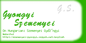 gyongyi szemenyei business card